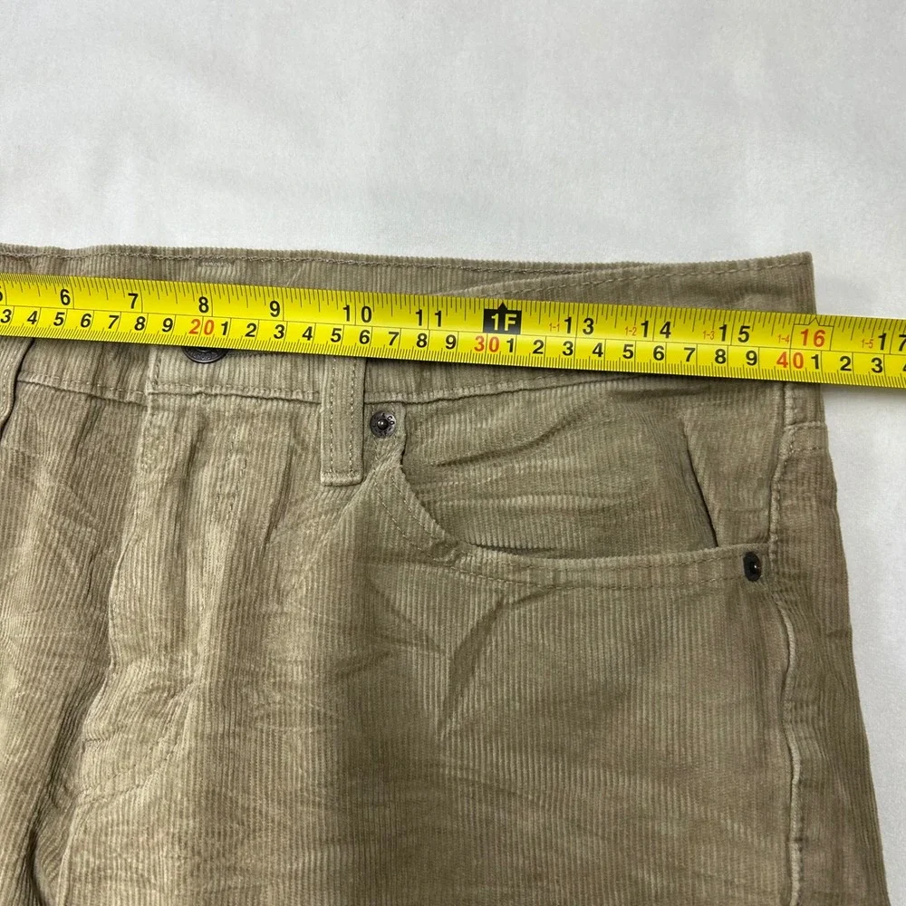 Levis 511 Slim Fit Corduroy Pants Mens 31x30 Tan Khaki Stretch
